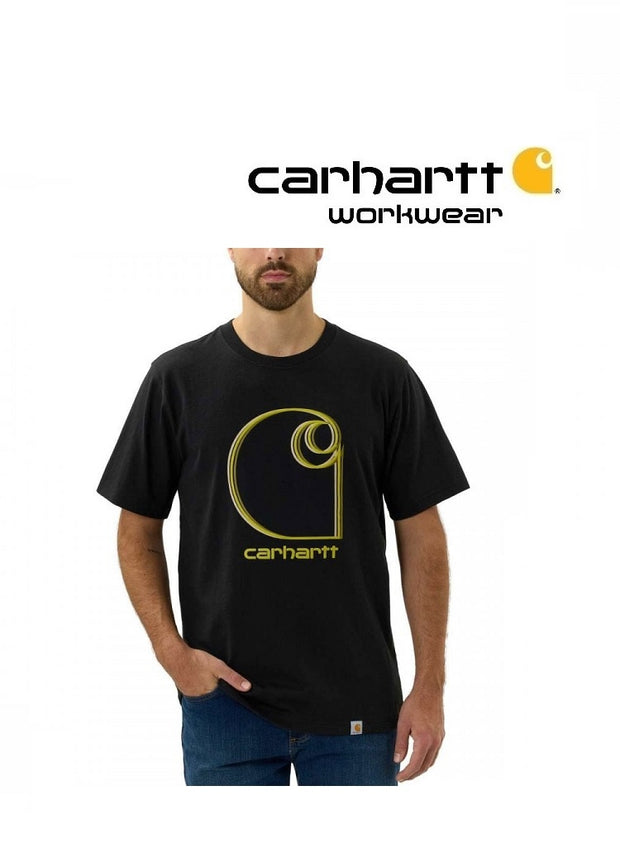 Carhartt Scout Heavyweight Short Sleeve Work Pocket T-Shirt BLACK