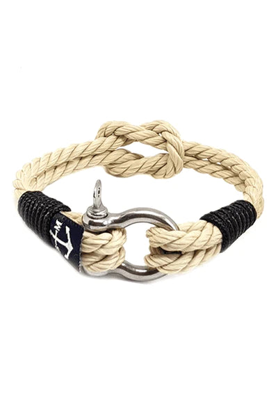 Classic Rope and Black Cord Nautical Bracelet