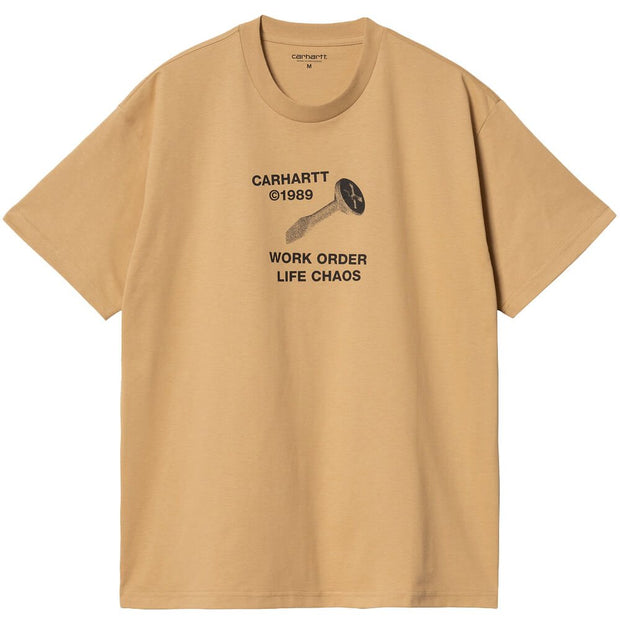 Carhartt WIP Mens Strange Screw T-Shirt - Dusty Hamilton Brown