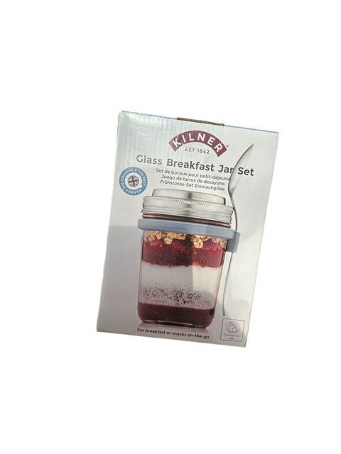 Glass Breakfat Jar Set