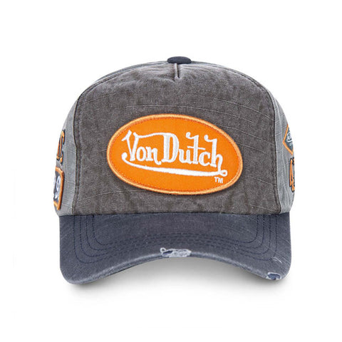 Von Dutch Jack baseball cap orange logo