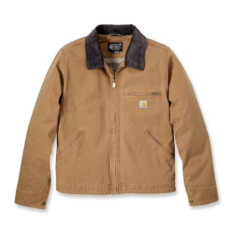 Carhartt Relaxed Fit Duck Detroit Jacket Carhartt® Brown with black collar