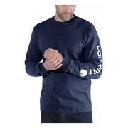 Carhartt Sleeve Logo T-Shirt L/S Navy
