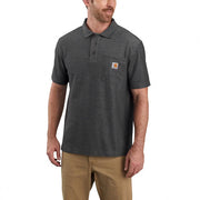 Carhartt Midweight S/S Pocket Polo carbon heather