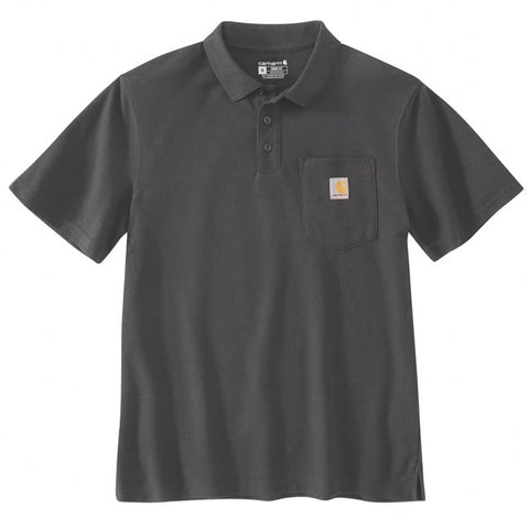 Carhartt Midweight S/S Pocket Polo carbon heather