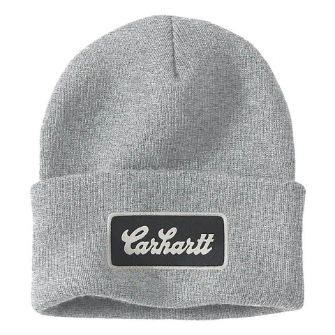 100% Acrylic · Rib Knit · Fold-Up Cuff · Carhartt "C Logo" Embroided On Front · Carhartt Label On Front  Fits: > One size fits most