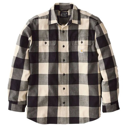 Carhartt Plaid long sleeve shirt oat milk