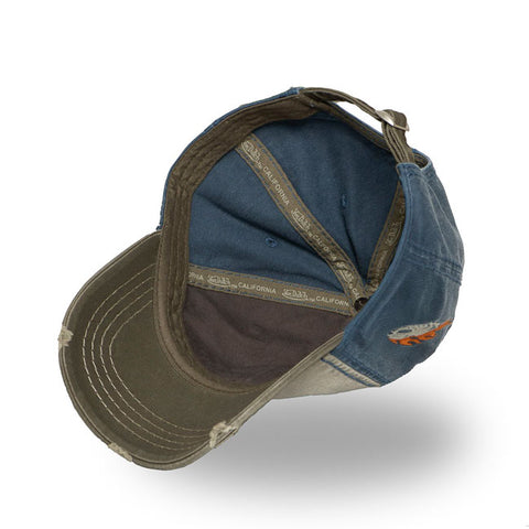 Von Dutch Retro Skull cap blue/green