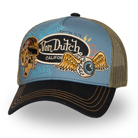Von Dutch Patches Tiger 2 cap blue