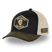 Von Dutch Semi-Curved Skull cap black/green/white