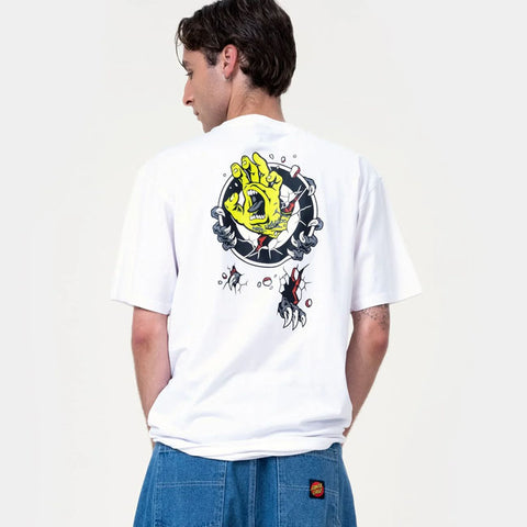 Santa Cruz Roskopp Screaming Target t-shirt white
