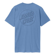 Santa Cruz Tonal Opus Dot Stripe t-shirt azure blue