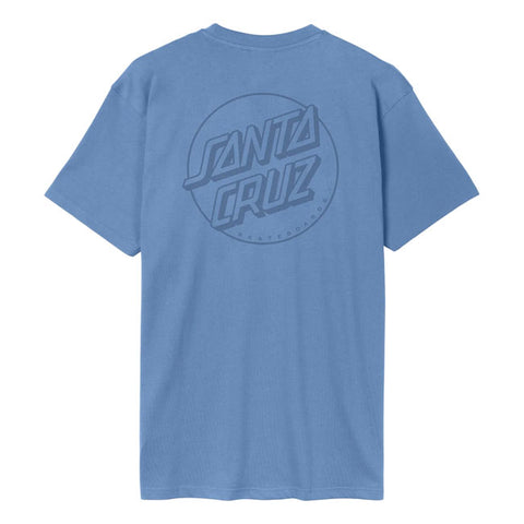 Santa Cruz Tonal Opus Dot Stripe t-shirt azure blue