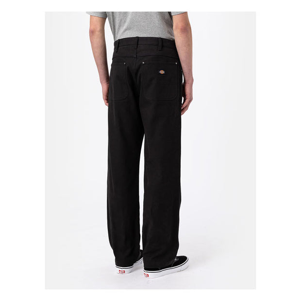 DICKIES Womens Duck Canvas Pants - WASHED BLACK