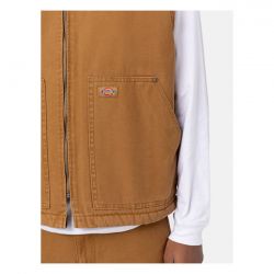 Dickies Duck Canvas vest stone washed brown duck