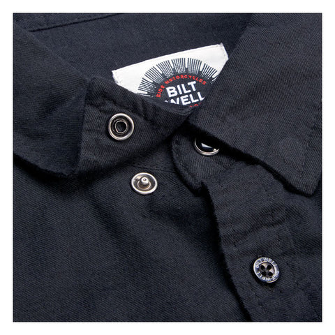 Biltwell Blackout flannel shirt black