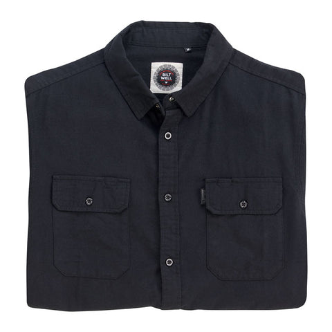 Biltwell Blackout flannel shirt black