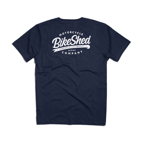 Bike Shed Company T-shirt navy