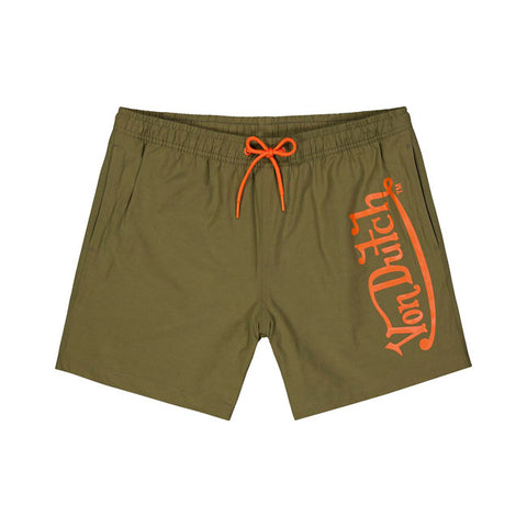 Von Dutch Logo swimshort kaki