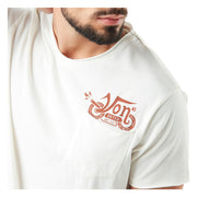 Von Dutch V-neck t-shirt chest pocket white