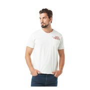 Von Dutch V-neck t-shirt chest pocket white