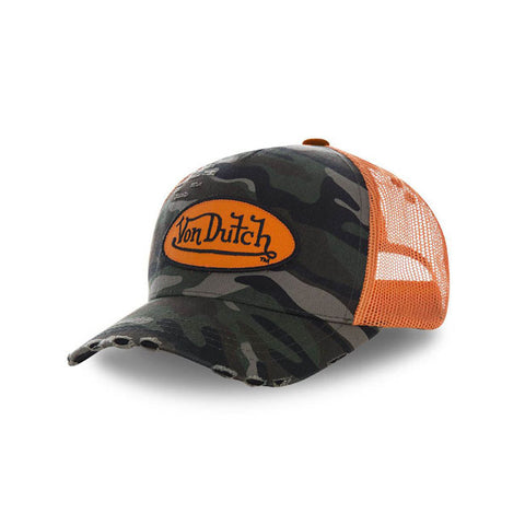 Von Dutch Heritage cap camou orange patch/net