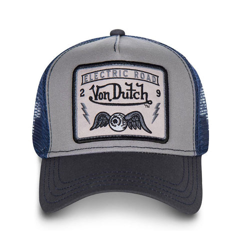 Von Dutch Heritage cap square patch blue