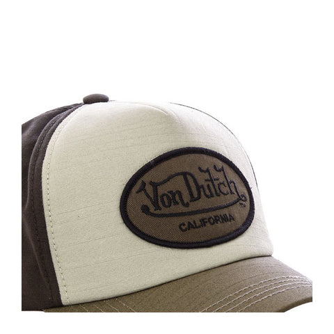 Von Dutch Permament cap 3-coloured marron 1