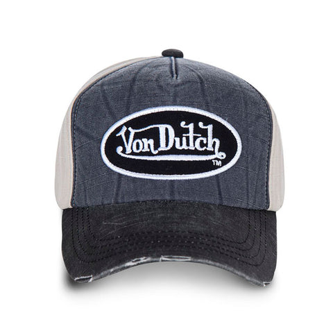 Von Dutch Permament cap denim, white, anthracite denim