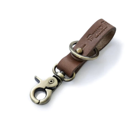 Trip Machine Key Fob vintage tan / antique gold