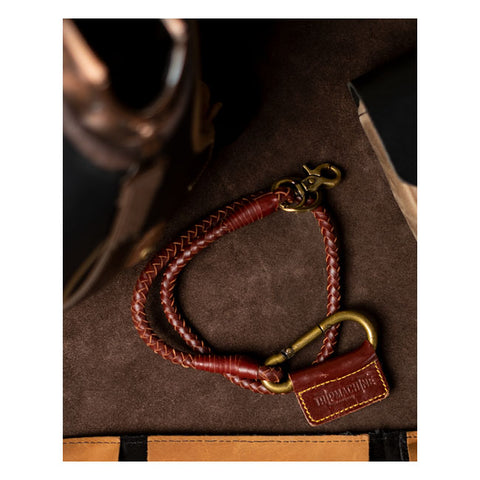 Trip Machine Braided key chain cherry red