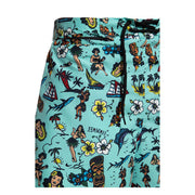 King Kerosin Hawaii swimshort mint