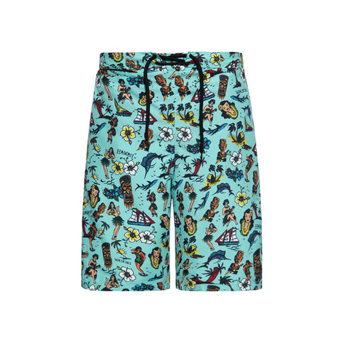 King Kerosin Hawaii swimshort mint