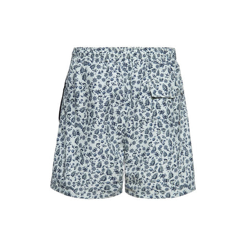 King Kerosin Sea Pattern swimshort off white