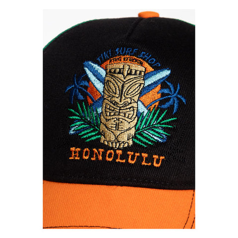 King Kerosin Honolulu cap black/orange