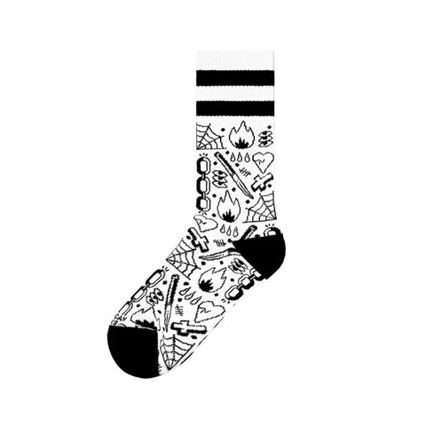 American Socks Mid high Broken Chain socks