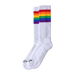American Socks Mid high Rainbow Pride rainbow striped