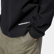 Carhartt WIP – Link Script Longsleeve T-Shirt Black/White