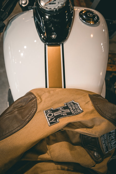 Holy Freedom Quattro Wax EVO jacket havana brown