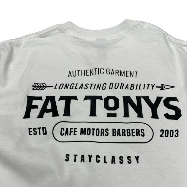 Stay Classy Cafe T-Shirt White men’s