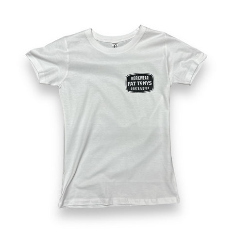 Stay Classy Cafe T-Shirt White Ladies Cut