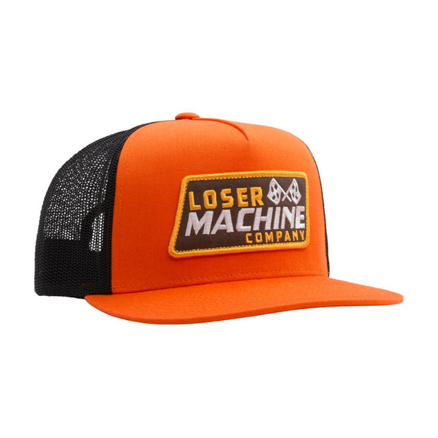 Loser Machine Finish Line trucker cap orange/black