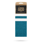 Turquoise Noise American Socks- Mid High