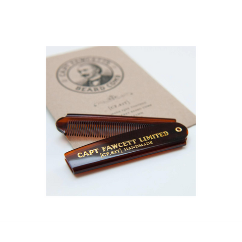 Captain Fawcett's Folding Pocket Beard Comb