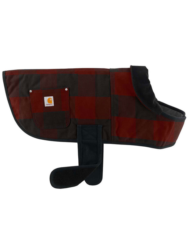 Carhartt Dog Plaid Chore Coat, Dark Red