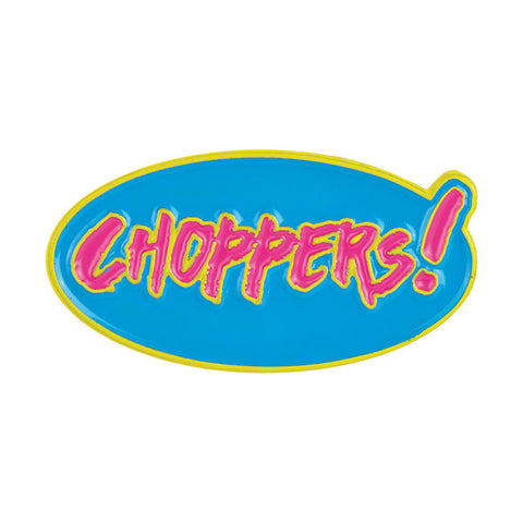 Biltwell enamel pin Choppers cyan