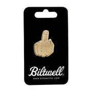 Biltwell enamel pin Finger antique weathered