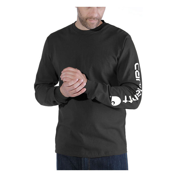 Carhartt sleeve logo T-shirt L/S black