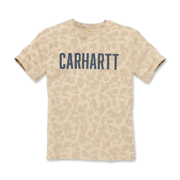 Carhartt T-shirt Camo blok logo Dark khaki duck camo