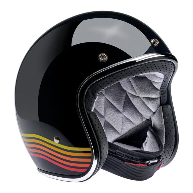 Biltwell Bonanza helmet gloss black spectrum